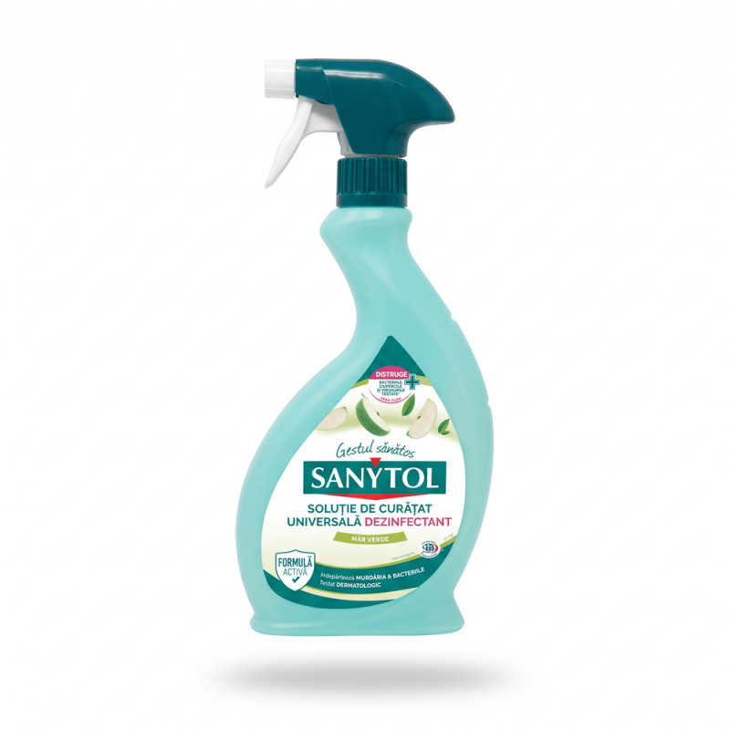 Solutie universala de curatat cu dezinfectant mar verde 500 ml Sanytol